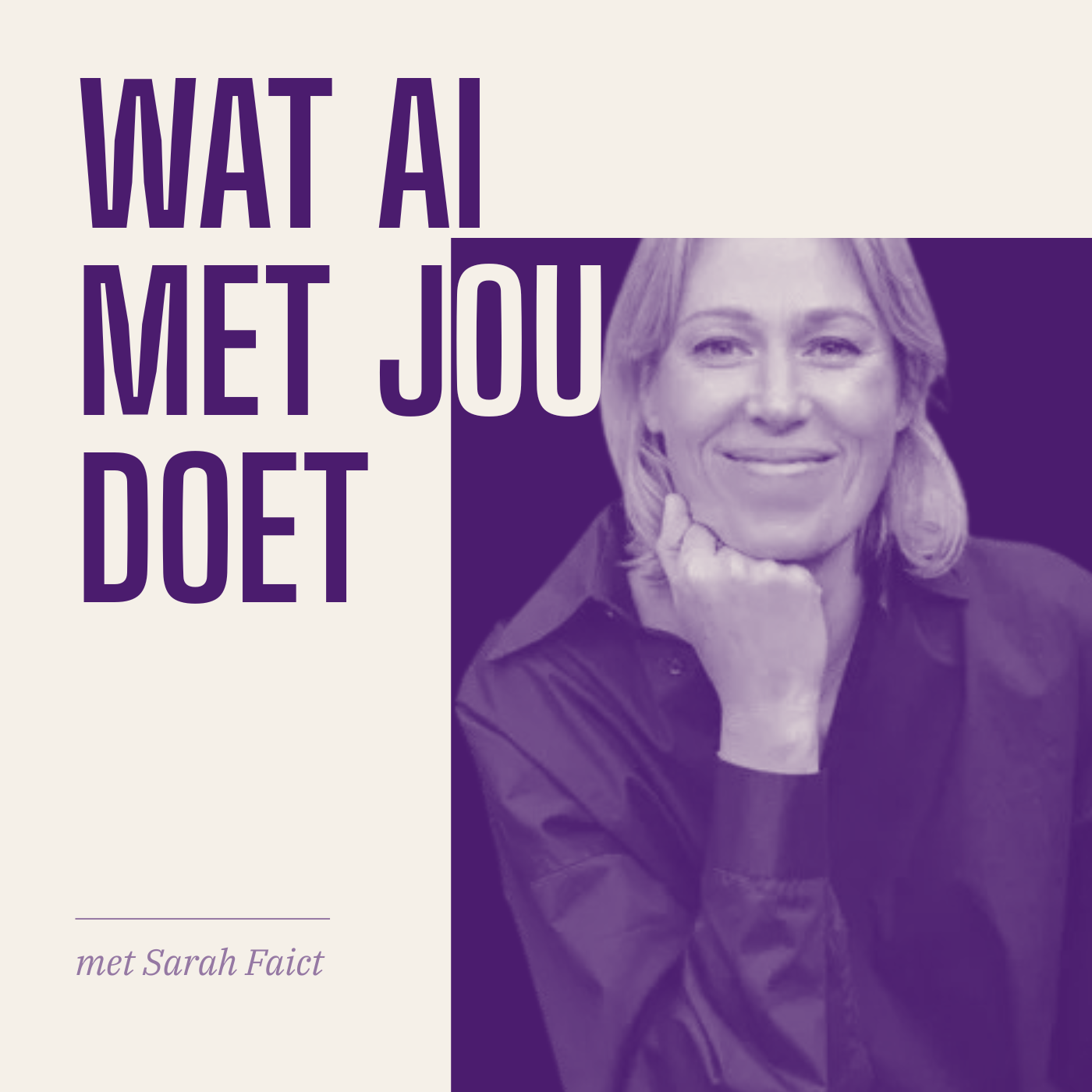 Cover van de podcast Wat AI met jou doet met Sarah Faict